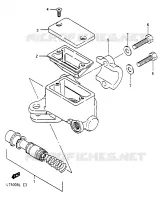 FRONT MASTER CYLINDER for Suzuki QUADRACER 500 1990
