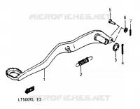 REAR BRAKE for Suzuki QUADRACER 500 1990