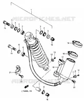 SHOCK ABSORBER for Suzuki QUADRACER 500 1990