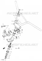 STEERING COLUMN for Suzuki QUADRACER 500 1990