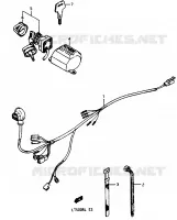 WIRING HARNESS for Suzuki QUADRACER 500 1990
