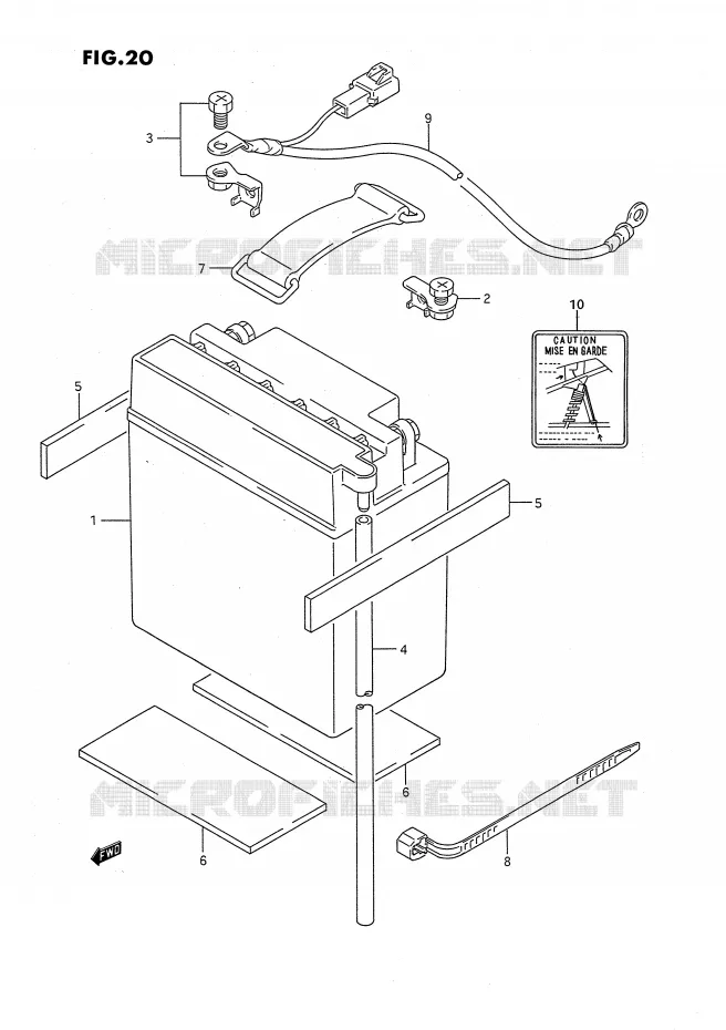 BATTERY Suzuki QUAD 160 OZARK 1991  LT-F160M(P3)
