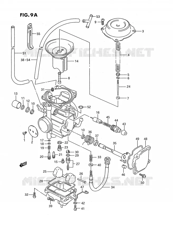 CARBURETOR (MODEL L/M/N/P/R/S) Suzuki QUAD 250 KINGQUAD 1995  LT-F4WDS(E2)