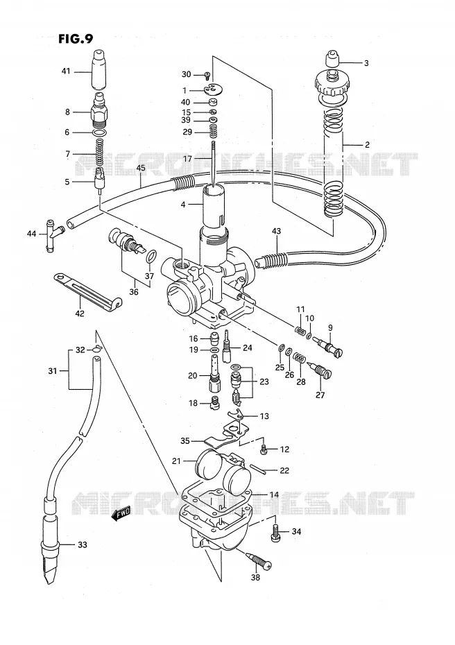 CARBURETOR Suzuki QUAD 160 OZARK 1994  LT-F160R(P3)
