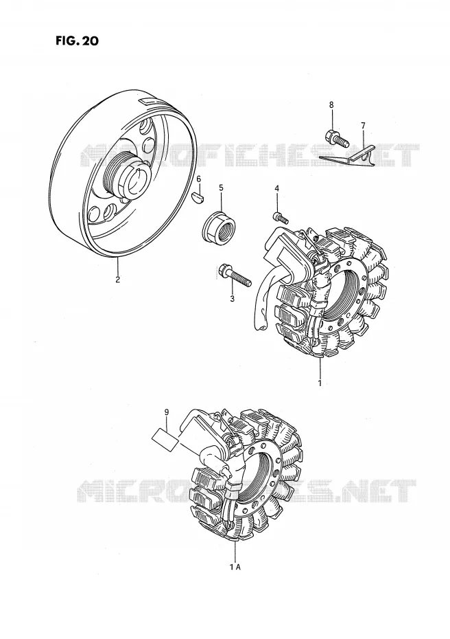 IGNITION Suzuki QUAD 250 OZARK 1993  LT-F250P(E2)
