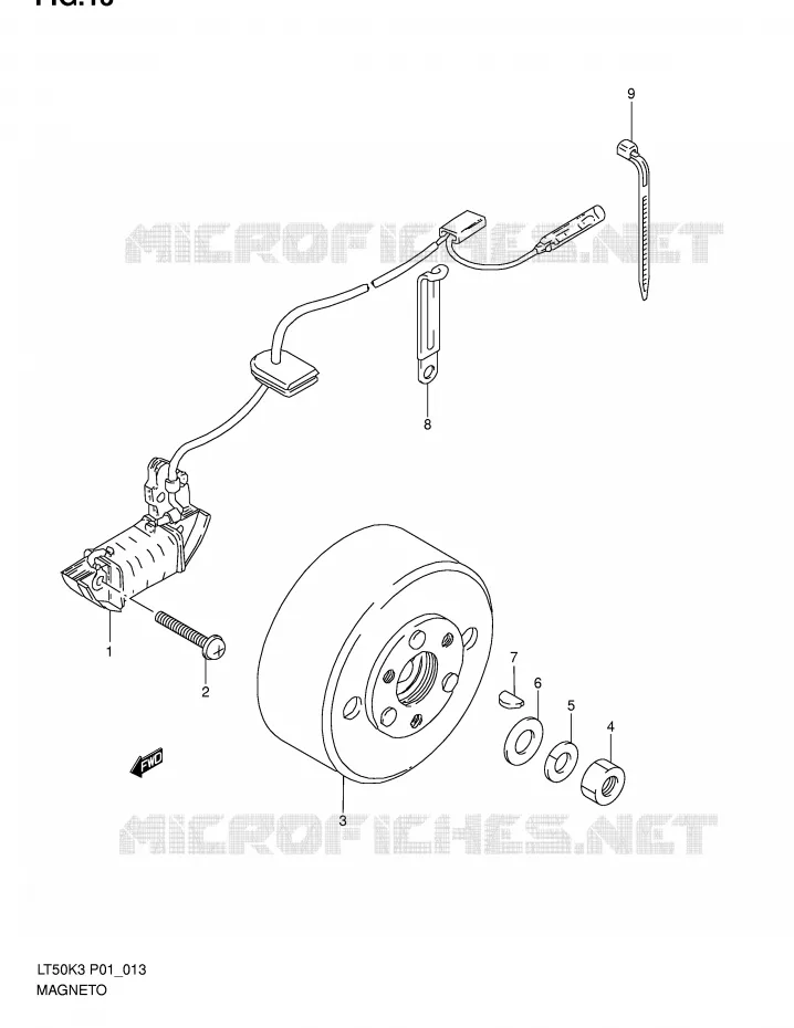 IGNITION Suzuki QUAD 50 MINIQUAD-SPORT 2005  LT50K5(P1)