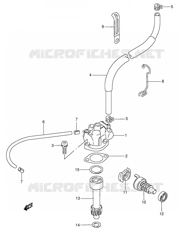 OIL PUMP Suzuki QUAD 80 QUADSPORT 1996  LT80T(P3/P28)