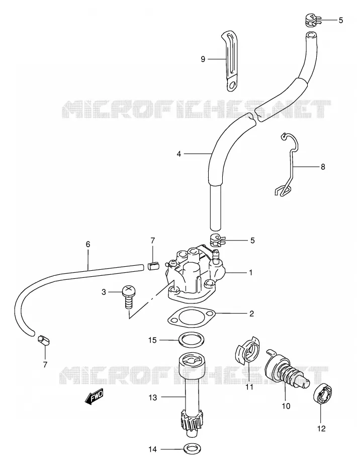 OIL PUMP Suzuki QUAD 80 QUADSPORT 2001  LT80K1(P3/P28)