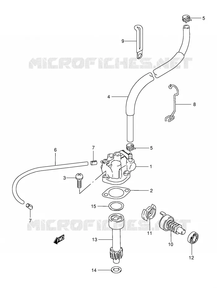 OIL PUMP Suzuki QUAD 80 QUADSPORT 2003  LT80K3(P1)