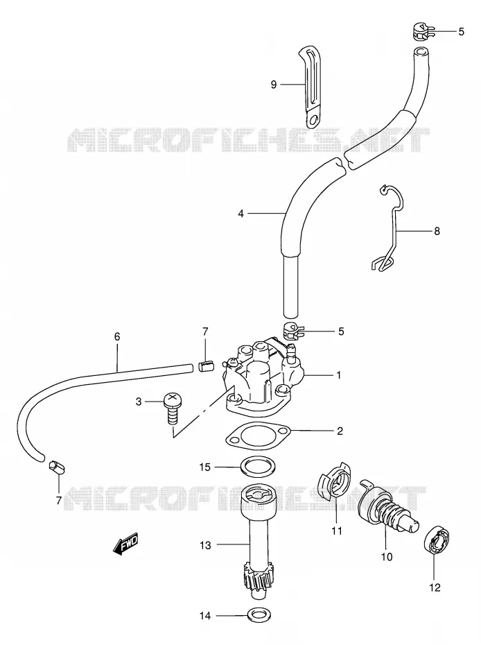 OIL PUMP Suzuki QUAD 80 QUADSPORT 2004  LT80K4(P3/P28)