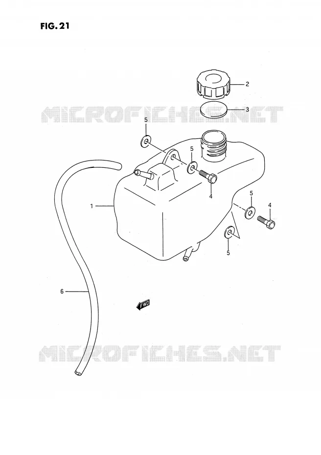 OIL TANK Suzuki QUAD 80 QUADSPORT 1992  LT80N(P28)