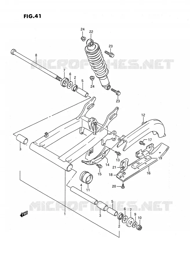 SWINGARM Suzuki QUAD 160 OZARK 1995  LT-F160S(P3)