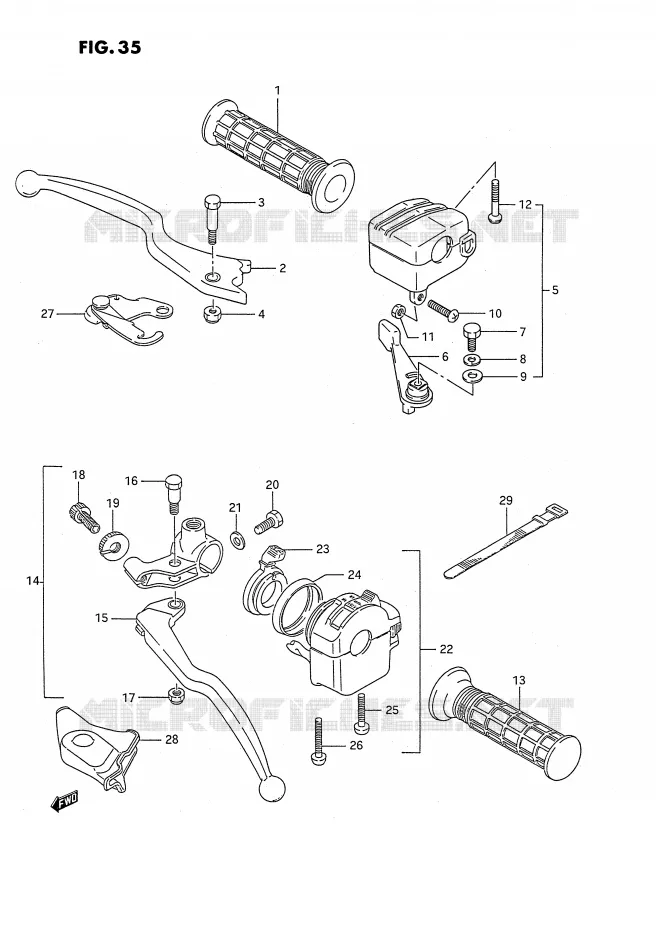 SWITCHES (MODEL J/K/L) Suzuki QUAD 250 OZARK 1996  LT-F250T(E3)