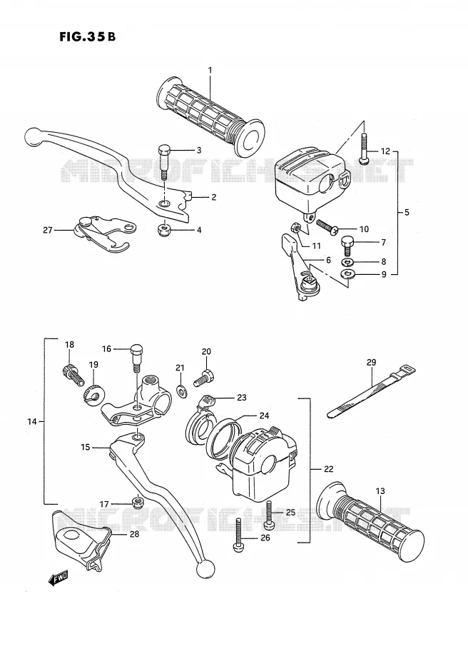SWITCHES (MODEL L/M/N/P/R E2) Suzuki QUAD 250 OZARK 1989  LT-F250K(E2)