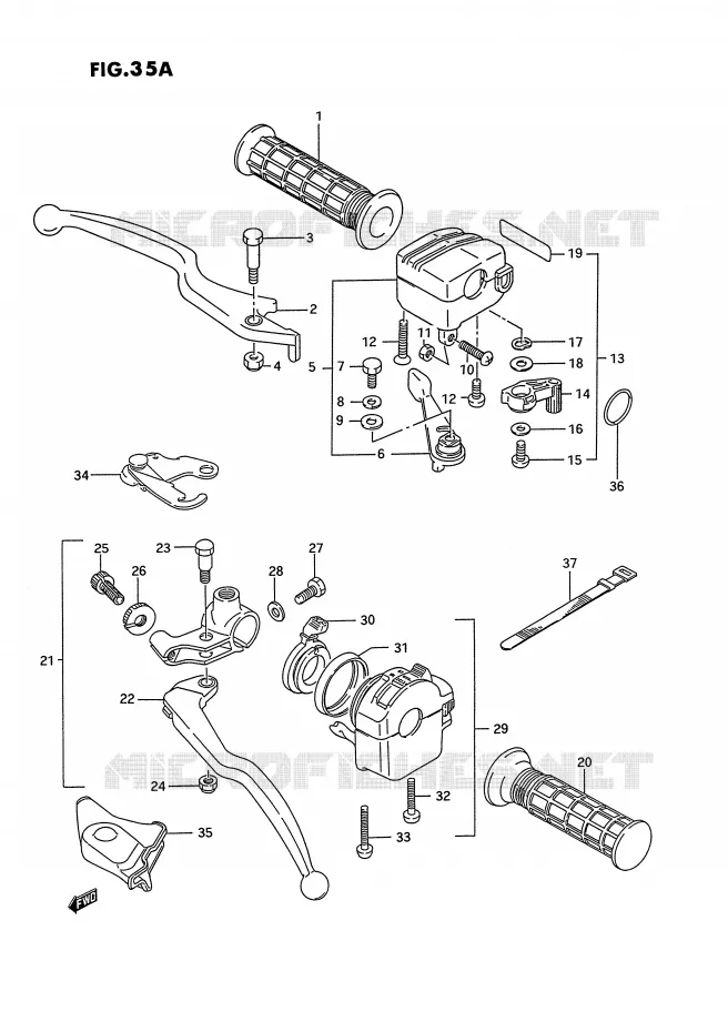 SWITCHES (MODEL R/S/T) Suzuki QUAD 250 OZARK 1991  LT-F250M(E28)