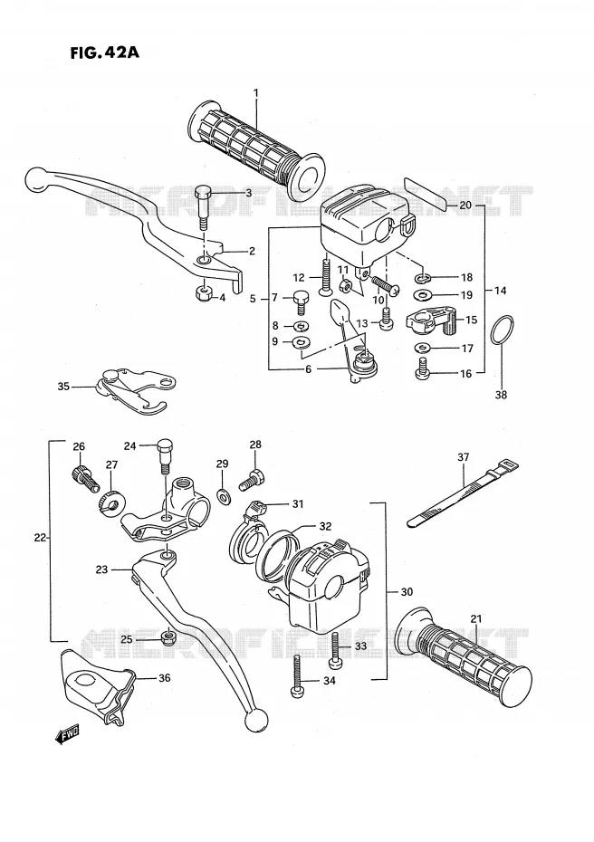 SWITCHES (MODEL S E17,E24) Suzuki QUAD 250 KINGQUAD 1987  LT-F4WDH(E2)