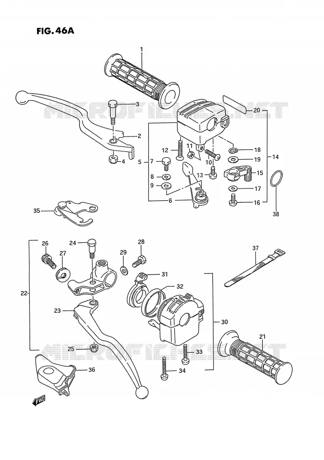 SWITCHES (MODEL S E17,E27) Suzuki QUAD 300 KINGQUAD 1992  LT-F4WDXN(E2)