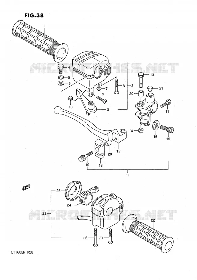 SWITCHES Suzuki QUAD 160 QUADRUNNER 1992  LT160EN(P28)
