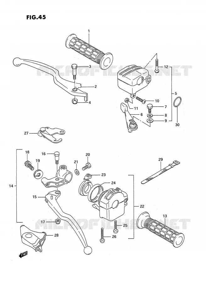 SWITCHES Suzuki QUAD 300 KINGQUAD 1993  LT-F4WDXP(E3)