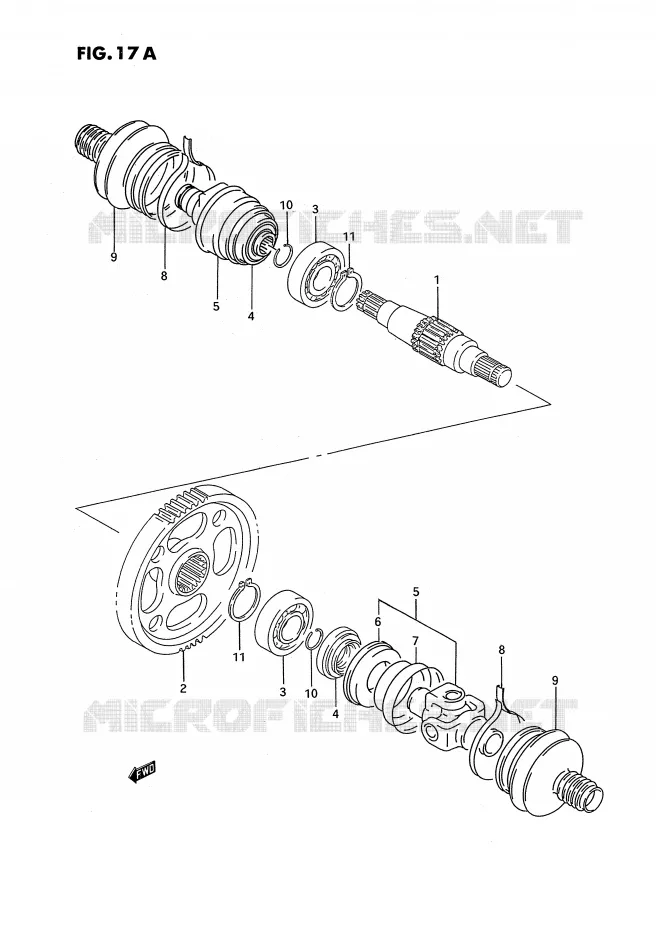 TRANSMISSION (3) (MODEL R/S/T) Suzuki QUAD 250 OZARK 1992  LT-F250N(E2)