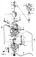 CARBURETOR (MODEL J/K/L) for Suzuki QUADRACER 500 1990