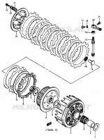 CLUTCH for Suzuki QUADRACER 500 1990