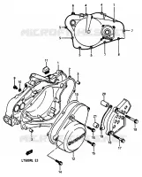 CRANKCASE COVER for Suzuki QUADRACER 500 1990