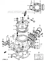 CYLINDER (MODEL J/K/L) for Suzuki QUADRACER 500 1990