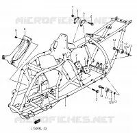 FRAME for Suzuki QUADRACER 500 1990