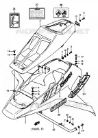 FRONT FENDER (MODEL H/J) for Suzuki QUADRACER 500 1990