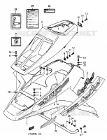 FRONT FENDER (MODEL K/L) for Suzuki QUADRACER 500 1990