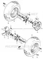 FRONT WHEEL for Suzuki QUADRACER 500 1990
