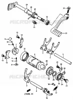 GEAR SHIFTING ASSY for Suzuki QUADRACER 500 1990