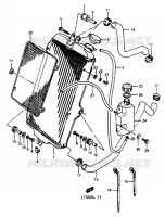 RADIATOR for Suzuki QUADRACER 500 1990