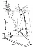 REAR BRAKE MASTER CYLINDER for Suzuki QUADRACER 500 1990