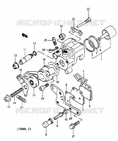 REAR CALIPER for Suzuki QUADRACER 500 1990