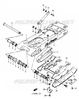 SWINGARM (MODEL H) for Suzuki QUADRACER 500 1990