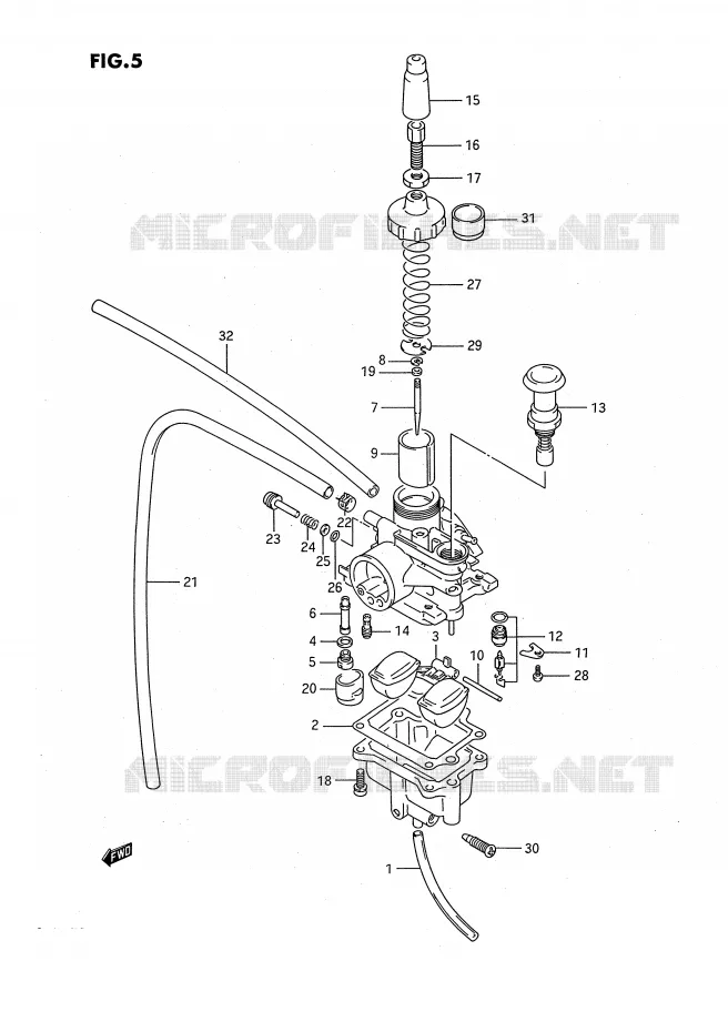 CARBURETOR Suzuki QUAD 80 QUADSPORT 1991  LT80M(P3)