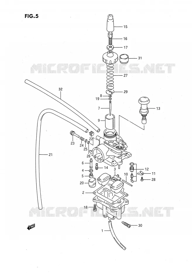 CARBURETOR Suzuki QUAD 80 QUADSPORT 1995  LT80S(P1)