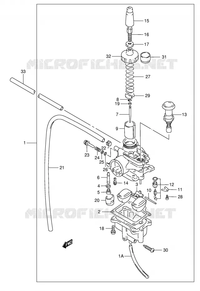 CARBURETOR Suzuki QUAD 80 QUADSPORT 2004  LT80K4(P1)