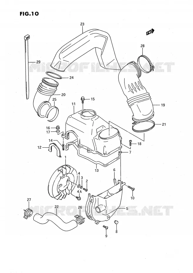 COOLING FAN Suzuki QUAD 80 QUADSPORT 1987  LT80H(P28)