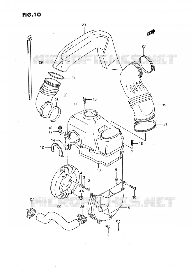 COOLING FAN Suzuki QUAD 80 QUADSPORT 1989  LT80K(P3)