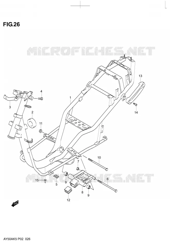 FRAME Suzuki SCOOTER 50 KATANA 2005  AY50AK5