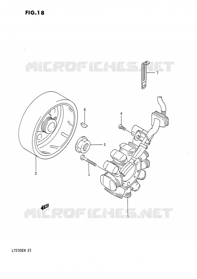 IGNITION Suzuki QUAD 230 QUADSPORT 1990  LT230EL(E1)