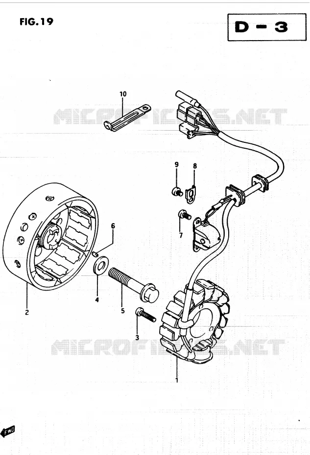 IGNITION Suzuki QUAD 250 QUADRUNNER 1987  LT250EFF(F/2/G)