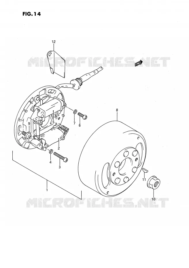IGNITION Suzuki QUAD 80 QUADSPORT 1988  LT80J(P3)