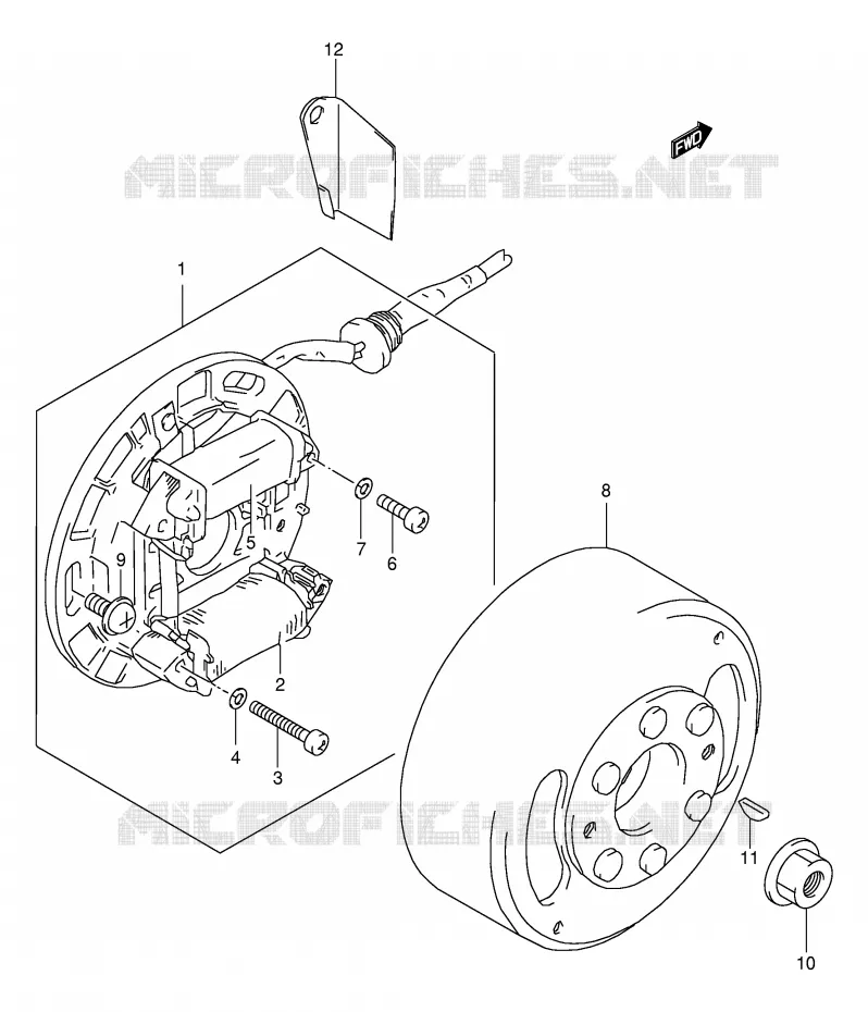IGNITION Suzuki QUAD 80 QUADSPORT 2006  LT80K6(P1)
