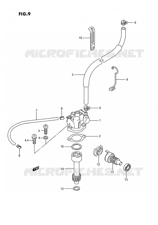 OIL PUMP Suzuki QUAD 80 QUADSPORT 1993  LT80P(P3)