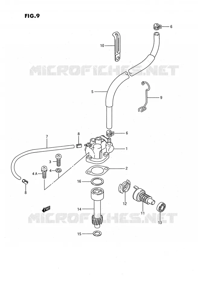 OIL PUMP Suzuki QUAD 80 QUADSPORT 1994  LT80R(P28)