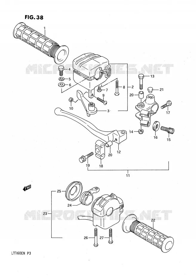 SWITCHES Suzuki QUAD 160 QUADRUNNER 1990  LT160EL(P3)
